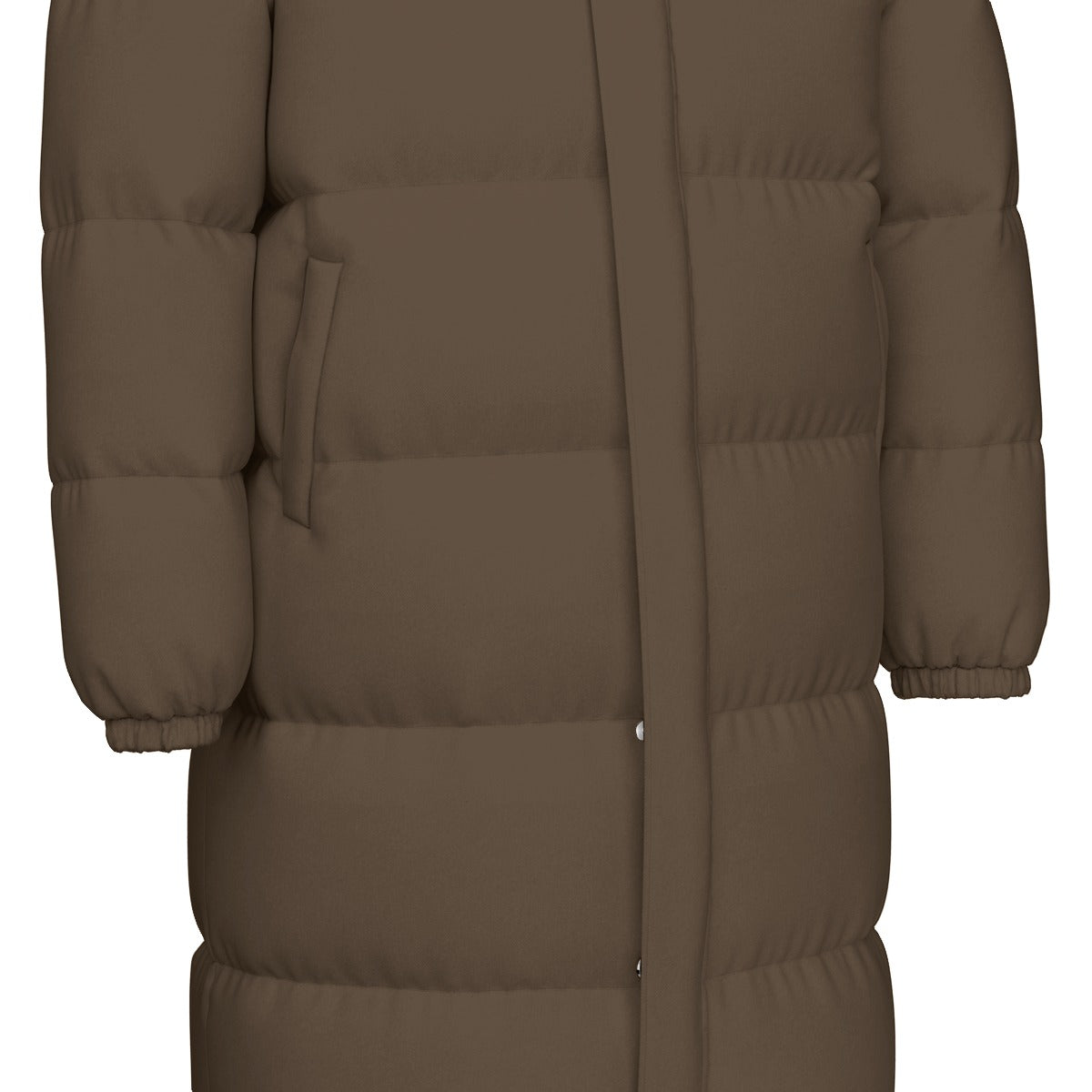 All-Over Print Unisex Long Down Jacket