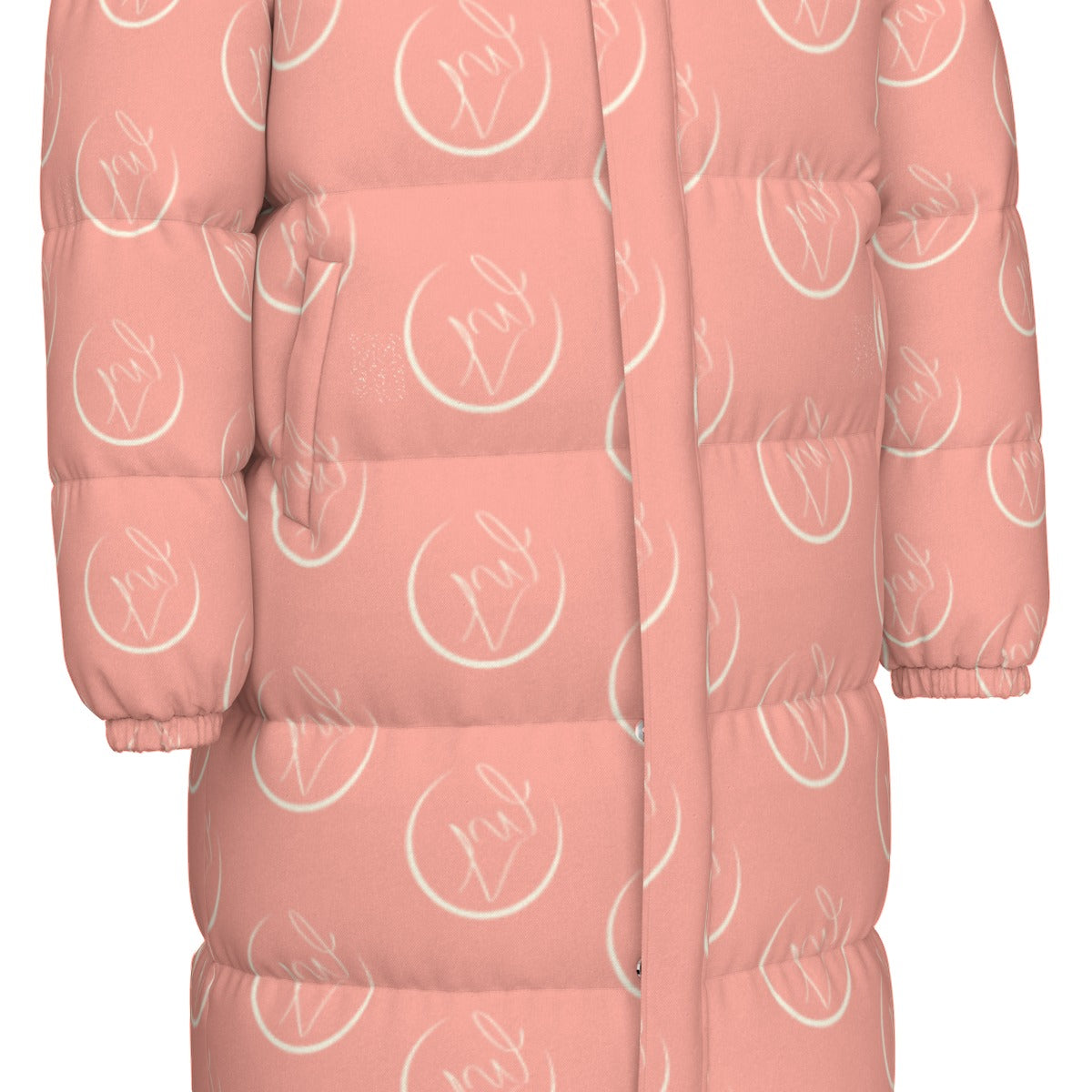 All-Over Print Unisex Long Down Jacket