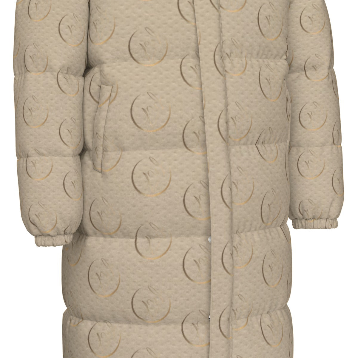 All-Over Print Unisex Long Down Jacket